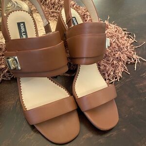 Karl Lagerfeld Tan Women's Sandals